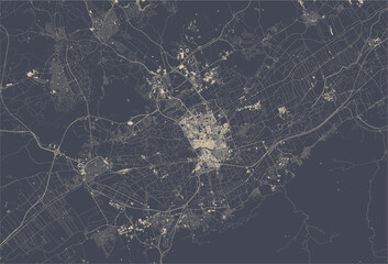 map of the city of Murcia, Spain