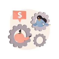 Personalized selling abstract concept vector illustration.