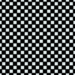 Fototapeta premium 10x10 white squares on black board. Vector checker sample. Monochrome and mosaic squares pattern.
