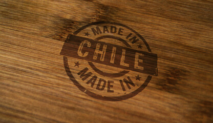 Made in Chile stamp and stamping