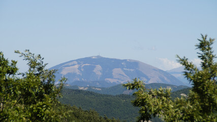 Fototapeta premium Vista dal sentiero 309bis da villa di parchiule a Poggio dell'Appione in Italia