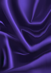 Wrinkled cloth texture. Concept 3d realism four vector object eps 10. Background for web page.