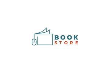 Fototapeta premium vector book logo design concept, usable logo for education logo,printing,publisher, book store, online curse, web icon logo design template