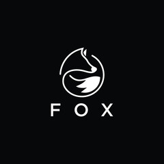Creative Fox Logo Icon Vector Template
