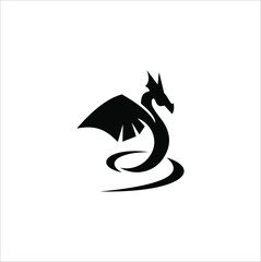 Creative Dragon Logo Icon Vector Template