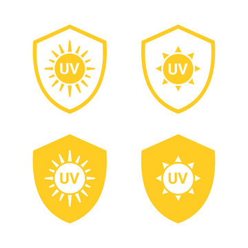 UV protection. Isolated on white background. Illustration vector