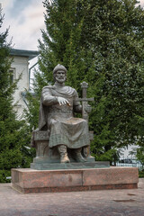 Fototapeta na wymiar Monument to Yuri Dolgoruky, Kostroma, Russia