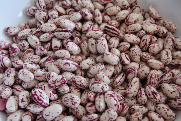 Close up of red kidney beans background