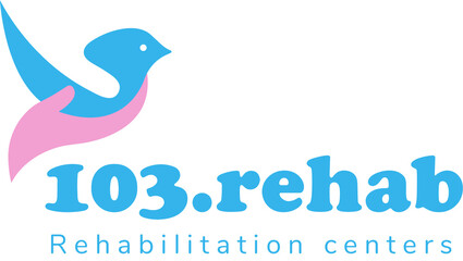 rehab vector logo design