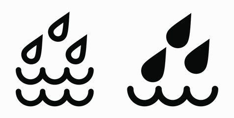 Blood Drop Icon isolated minimal single flat linear icon for application and info-graphic. Commercial line vector icon for websites and mobile minimalistic flat design.