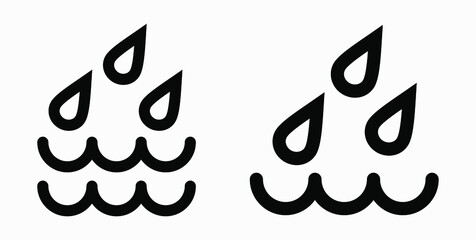 Blood Drop Icon isolated minimal single flat linear icon for application and info-graphic. Commercial line vector icon for websites and mobile minimalistic flat design.