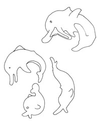 イルカのマスコットキャラ