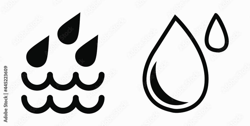 Poster blood drop icon isolated minimal single flat linear icon for application and info-graphic. commercia