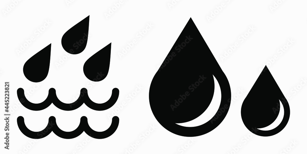 Poster blood drop icon isolated minimal single flat linear icon for application and info-graphic. commercia