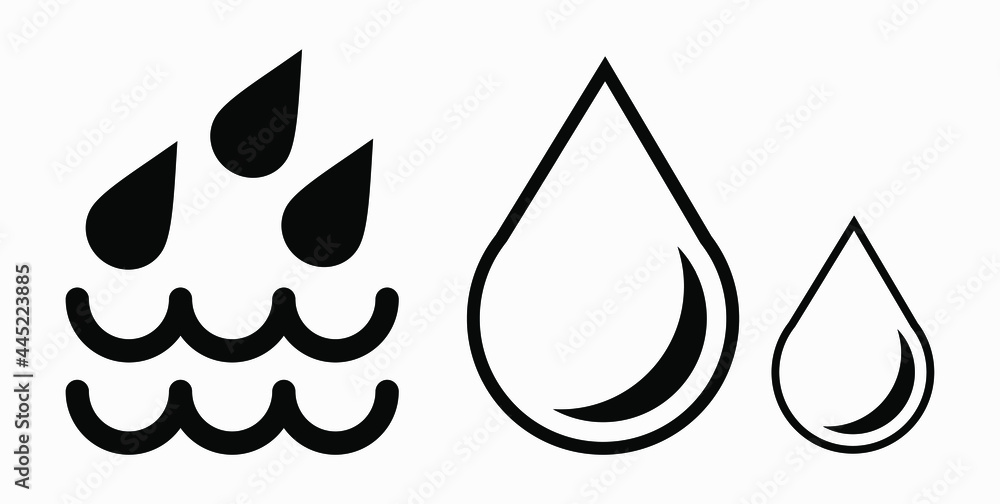 Poster blood drop icon isolated minimal single flat linear icon for application and info-graphic. commercia