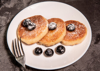blueberry muffin on a plate