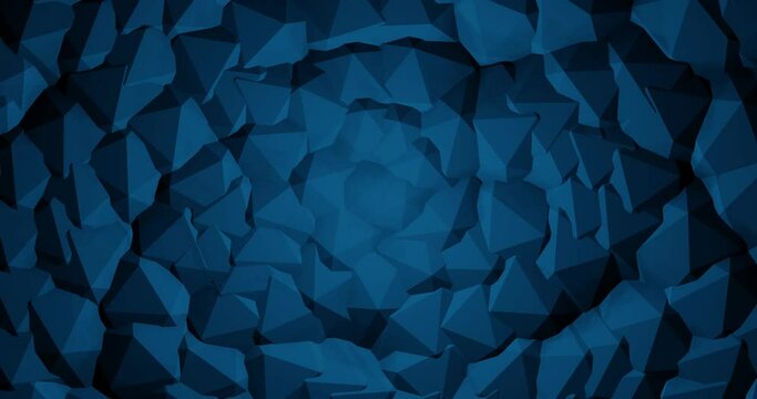 3d render with blue abstract stylized stone