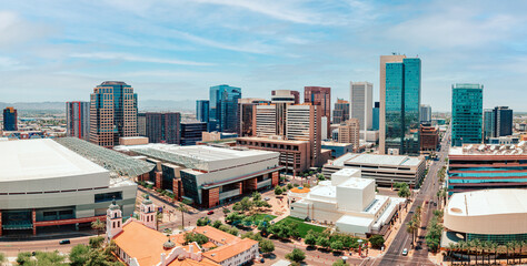 Downtown Phoenix, Arizona, USA Skyline - obrazy, fototapety, plakaty