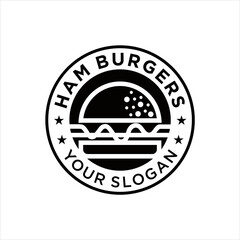 creative simple logo design  burger