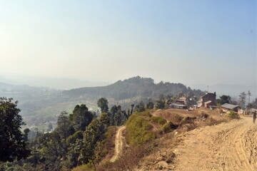 Fototapeta na wymiar Nepal camino a Nagarkot