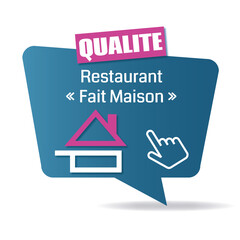 Logo fait maison. Restaurant.