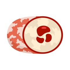 Greek cuisine icon flat isolated vector