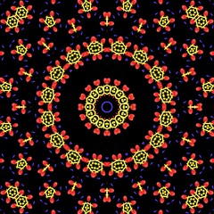 Floral pattern illustration design.