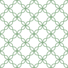 Fototapeta premium Monochrome green geometric seamless pattern. Retro tileable backgrounds line grid. Vintage style classic texture for wallpaper and fabric print designs