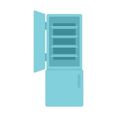 House fridge icon flat isolated vector