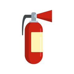 Fire extinguisher icon flat isolated vector