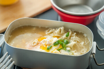 メスティンで作るラーメン