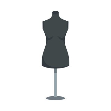 Empty mannequin icon flat isolated vector