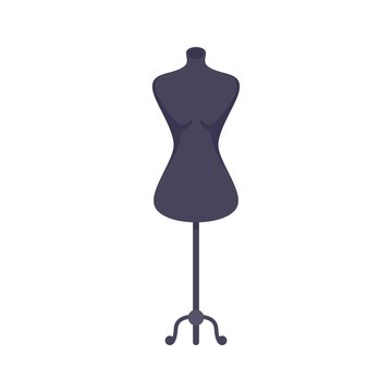 Model mannequin icon flat isolated vector