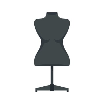 Plastic mannequin icon flat isolated vector