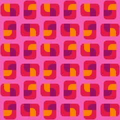 Rounded abstract seamless pattern - accent for any surfaces.