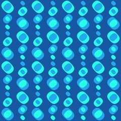 Rounded abstract seamless pattern - accent for any surfaces.