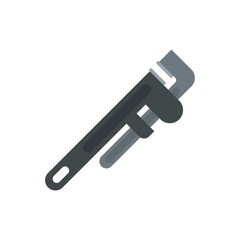 Service wrench icon flat isolated vector