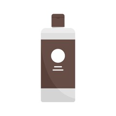 Hair dye icon flat isolated vector