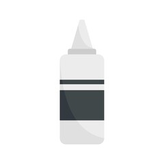 Paint hair bottle icon flat isolated vector