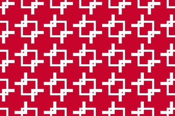 Simple geometric pattern in the colors of the national flag of Denmark