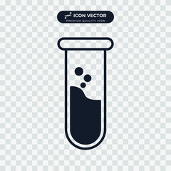 test tube icon symbol template for graphic and web design collection logo vector illustration