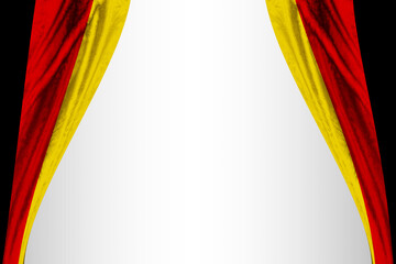 Germany flag with theater effect. 3D illustration