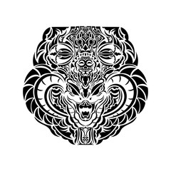 Maori tattoo design. Idea for tattoo
