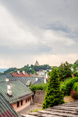 Obraz premium Banska Stiavnica town in central Europe, Slovakia, UNESCO heritage town