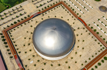 Wat Phraphuttha Saengtham abandoned temple during. covid lockdown, in Nong Nak, Thailand