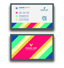 Geometric Colorful Business Card