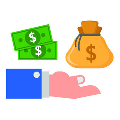 finance money currency icon illustration vector graphic