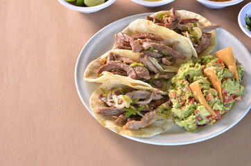 Background Tacos Arrachera Mexican Food