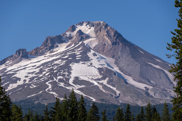 Close up of Mt Hood from the Trillium Lake Campground
