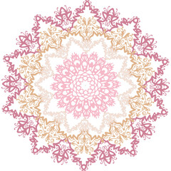 ornamental round lace ornament, mandala for spirytus 